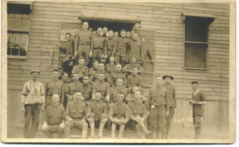 Co. A., 318th Infantry, April 1918
