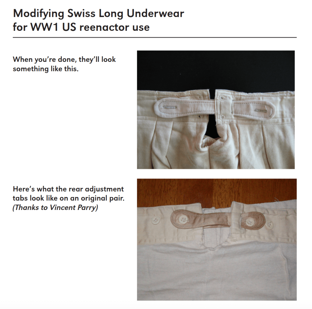 Original WW1 Underwear