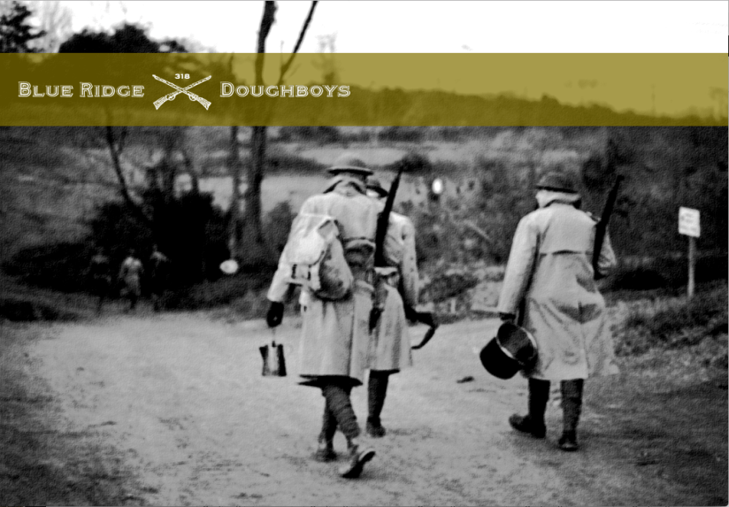 Doughboys carrying water back to the trenches